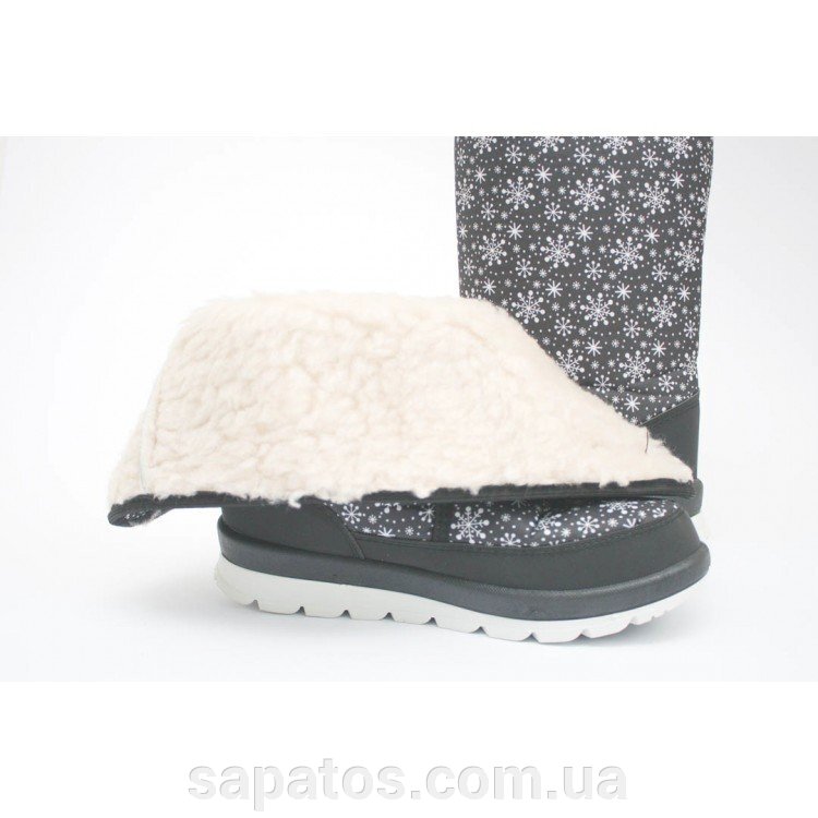 Женские дутики синие ДЖ-01 снежинка